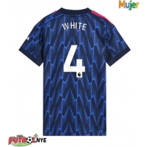 Camiseta Arsenal Ben White #4 Visitante Equipación para mujer 2025-26 manga corta
